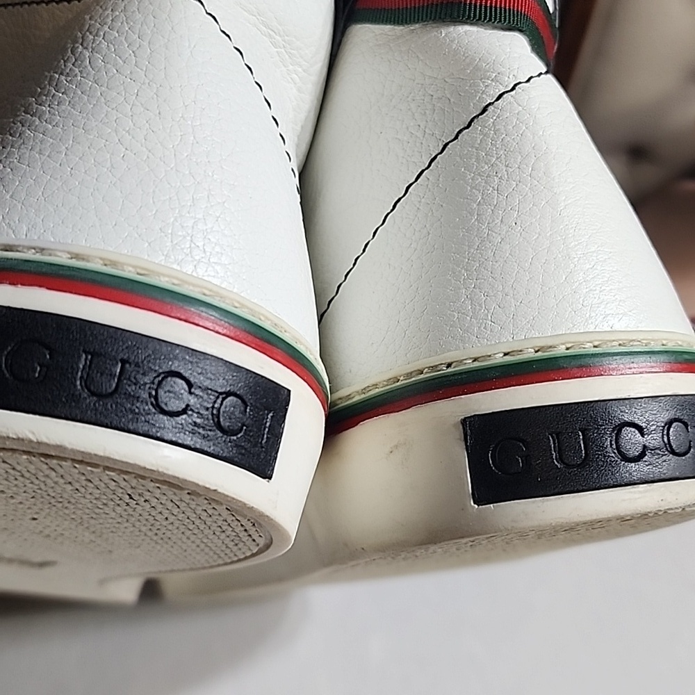 Gucci Men's Monochrome High-Top Sneakers - Picture 9 of 9